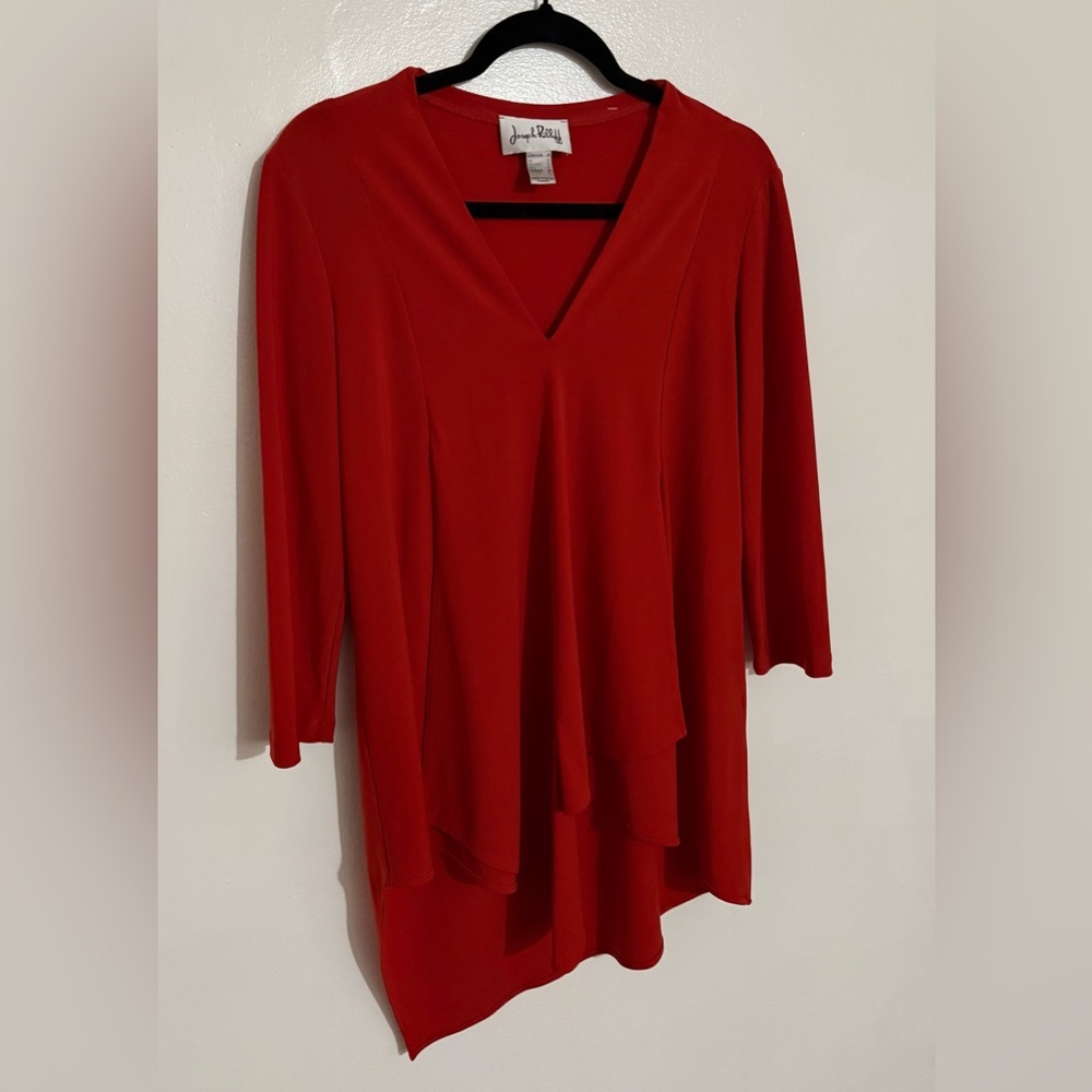 Red Joseph Ribkoff Blouse Size 6